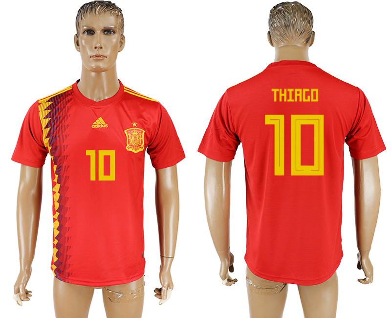 2018 world cup Maillot de foot Spain # 10 THIAGO